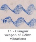 Gungnir, weapon of Óðinn, vibrations